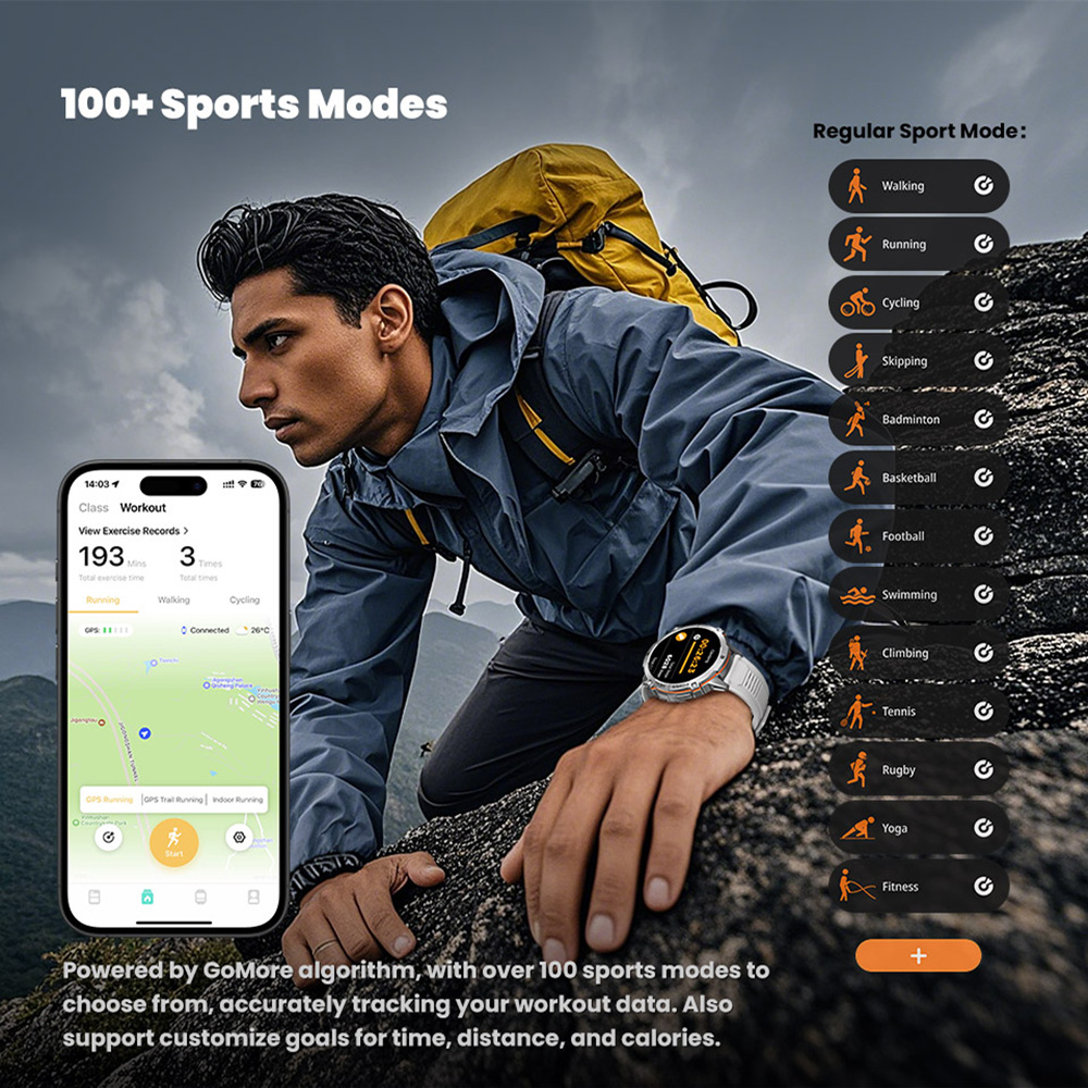 Mens Military T REX 3 Smartwat - Smartwatch Military Watches For Men recension och pris