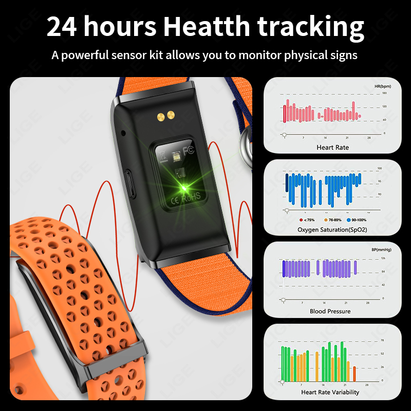 LIGE Call Reminder Smart Brace - Couple Watches Smartwatch recension och pris