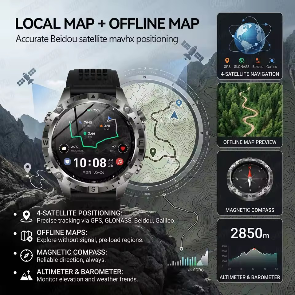 New Outdoor Military TANK Ultr - Smartwatch Military Watches For Men recension och pris