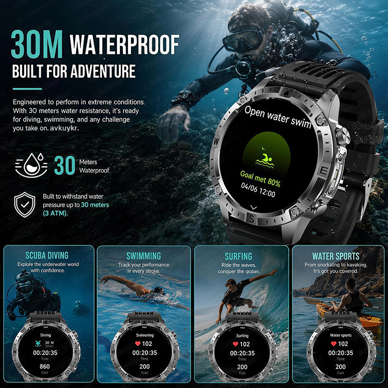 New Outdoor Military TANK Ultr - Smartwatch Military Watches For Men recension och pris