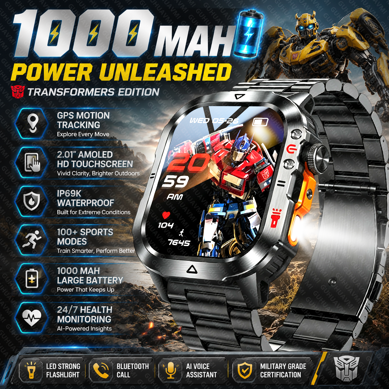 New Custom Co branded Men Tran - Smartwatch Watches Brands For Men recension och pris