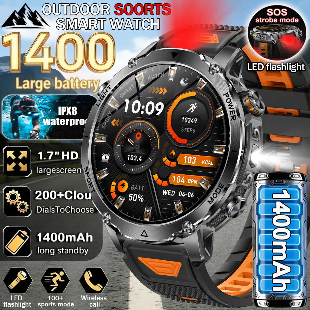 2026New Military Sports Smart  - Smartwatch Military Watches For Men recension och pris