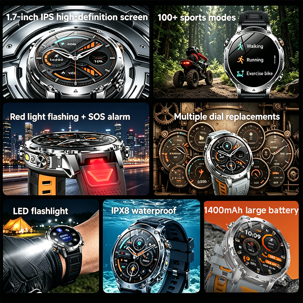 2026New Military Sports Smart  - Smartwatch Military Watches For Men recension och pris
