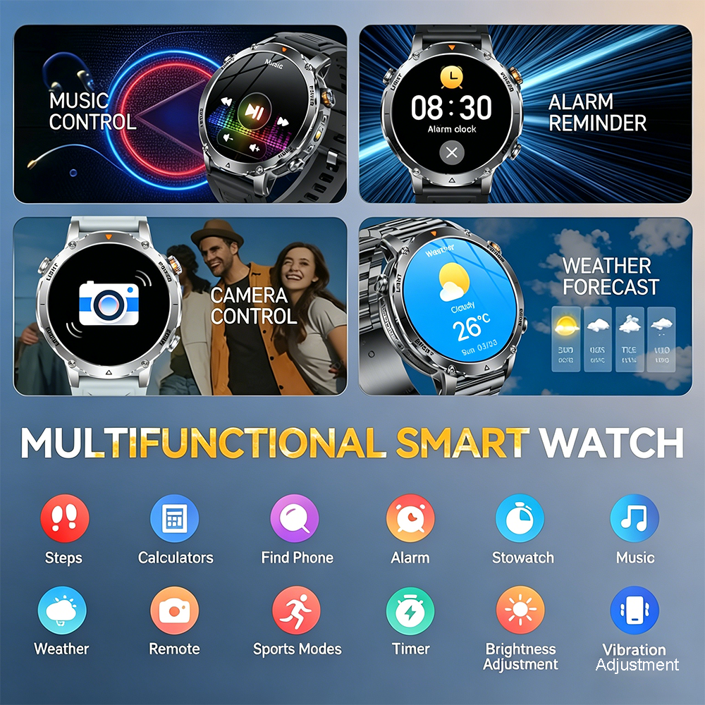 2026New Military Sports Smart  - Smartwatch Military Watches For Men recension och pris